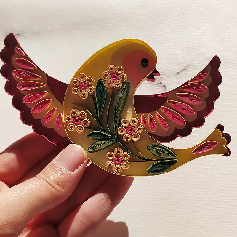 Cute Bird Made with Paper