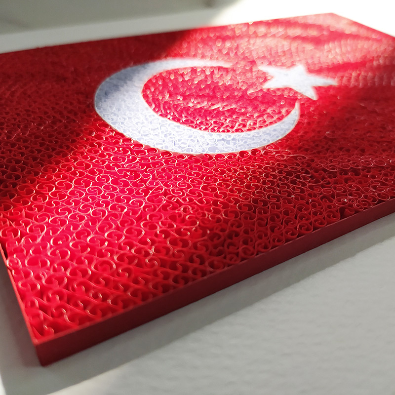Paper Craft Turkey Flag
