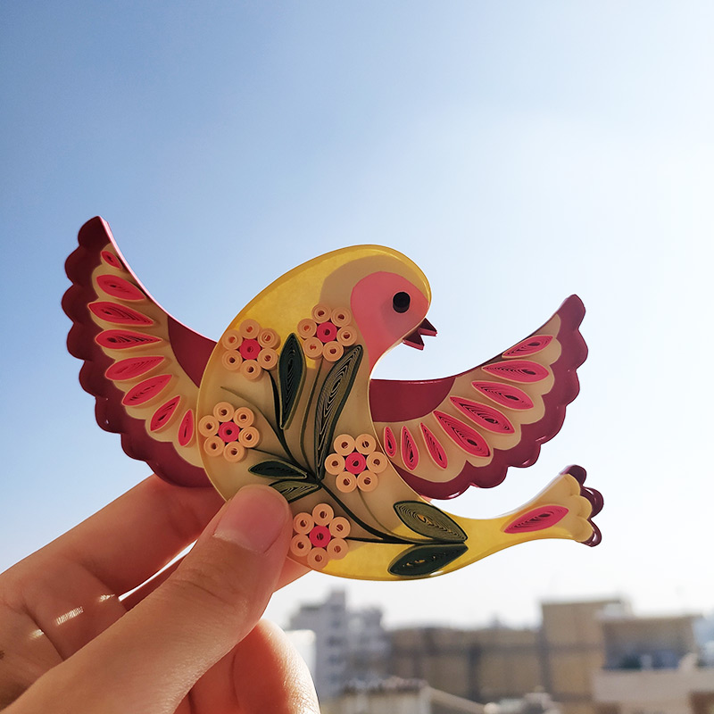 Cute Bird Paper Craft - Paper Quilling Bird in the Sky