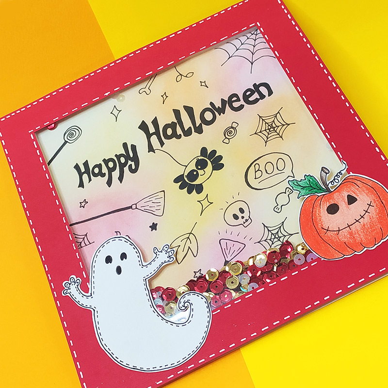 Halloween Shaker Card - Happy Halloween