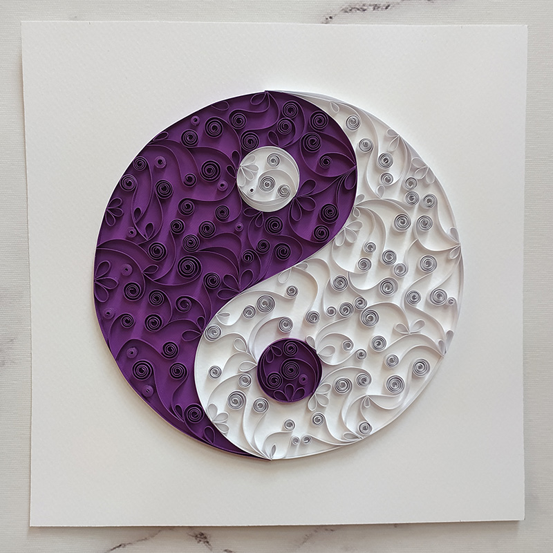 Special Yin and Yang Symbol Made with Paper Quilling